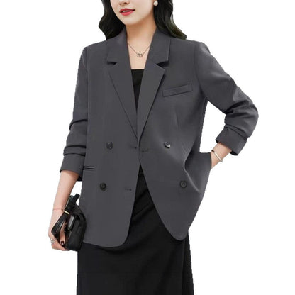 Damen Oversized Blazer Doppelter Knopfleiste Stylisch