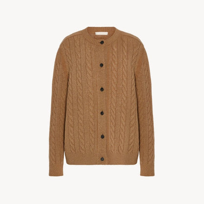 Damen Grobstrickjacke Knopfleiste Norvielle