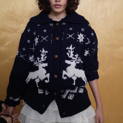 Damen Strickjacke Grafisches Muster Norvielle
