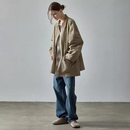 Damen Oversized Utility-Jacke Robust Norvielle