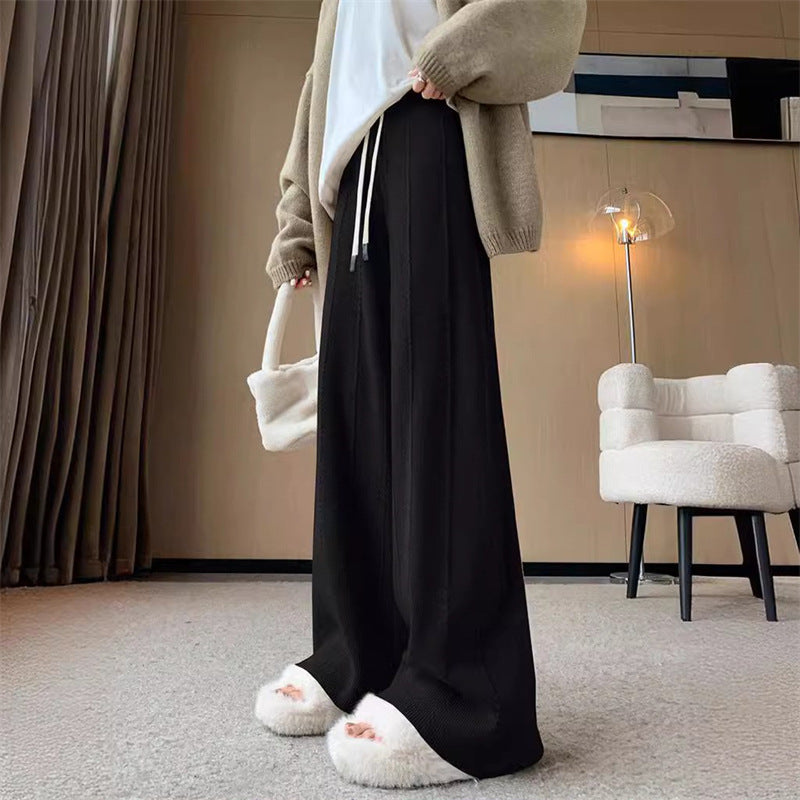 Damen Freizeithose Weit Elastischer Bund Norvielle