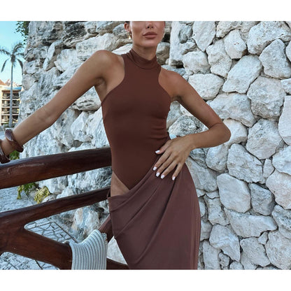 Damen Maxi-Rock Hohem Schlitz Eleganter Schnitt Norvielle