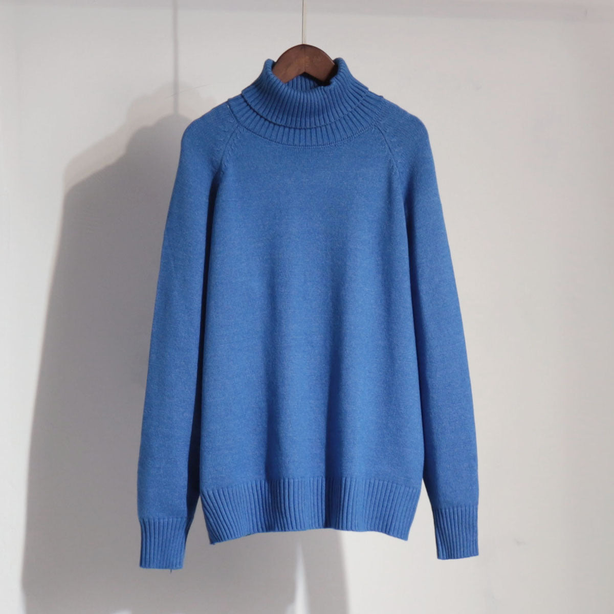 Damen Strickpullover Hochkragen Lässig Norvielle
