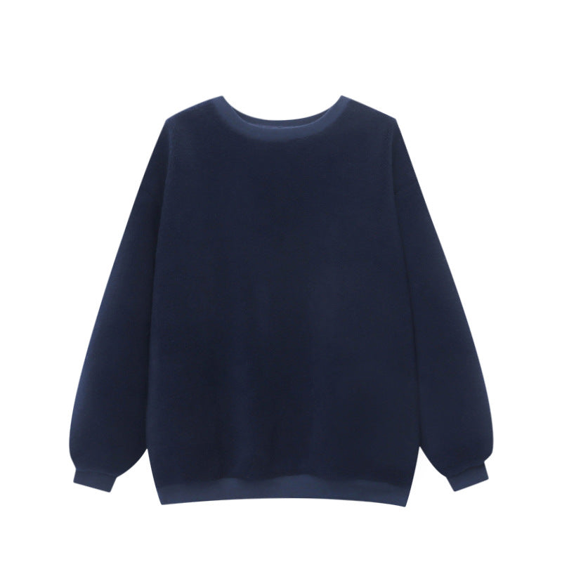 Damen Fleece-Pullover Weit Norvielle Bequem
