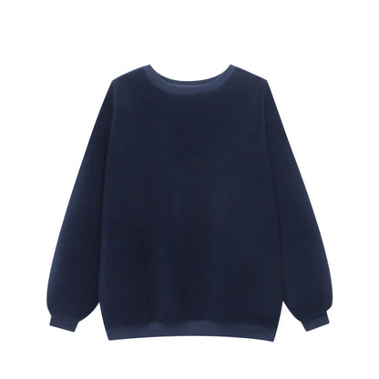 Damen Fleece-Pullover Weit Norvielle Bequem