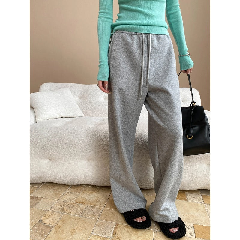 Damen Off-Shoulder Pullover Set mit weiter Hose Norvielle - Norvielle