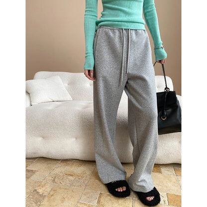 Damen Off-Shoulder Pullover Set mit weiter Hose Norvielle - Norvielle