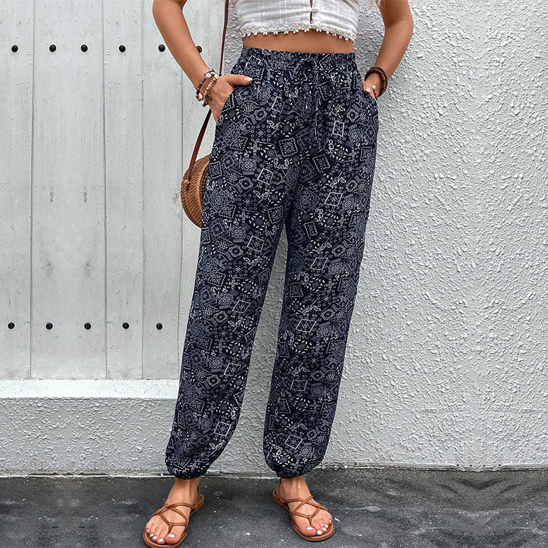 Damen Sommerhose Ethnomuster Leicht Norvielle