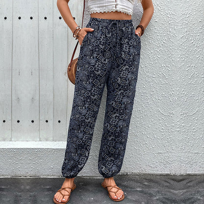 Damen Sommerhose Ethnomuster Leicht Norvielle