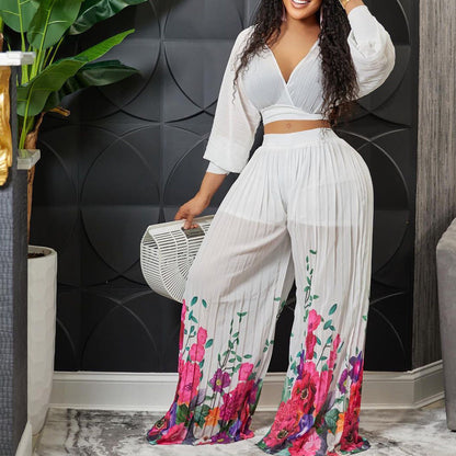 Damen Jumpsuit Florales Design - Norvielle