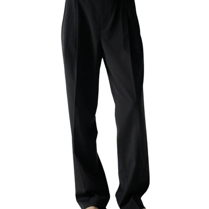 Damen Stoffhose Hochtaillierter Bund mit Gürtel