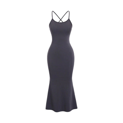 Damen Langarmkleid Spitze Figurbetont Schnürung