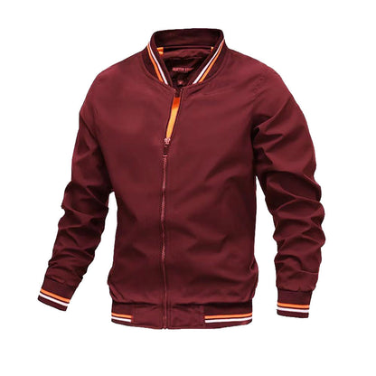 Leichte Bomberjacke Stehkragen Freizeitjacke