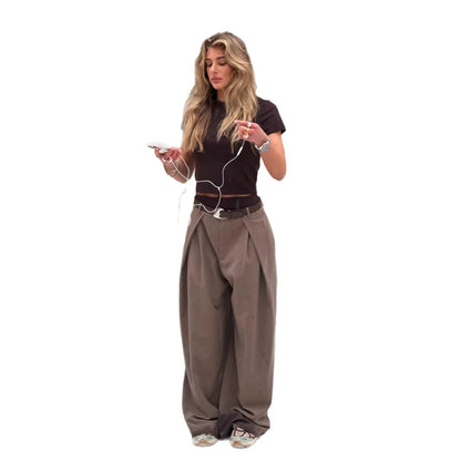 Damen Hochtaillierte Hosen Norvielle