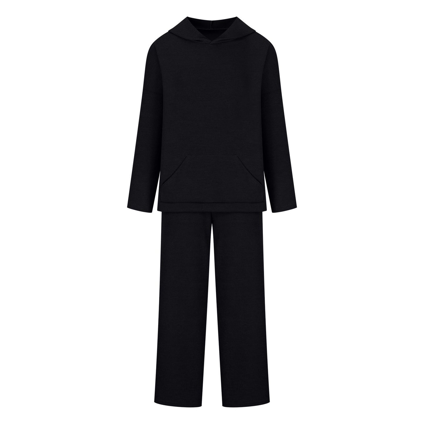 Damen Langarm-Hoodie-Set mit Palazzo-Hosen Norvielle