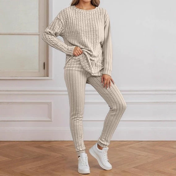 Damen Strickensemble Rippenstruktur Norvielle