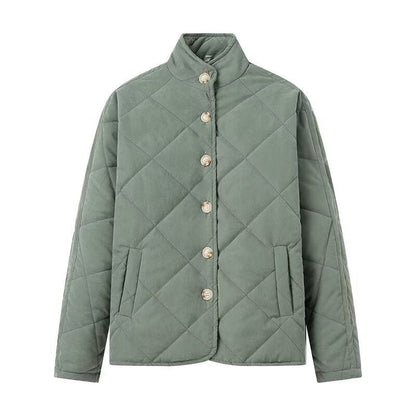 Damen Steppjacke Stehkragen Taschen Norvielle