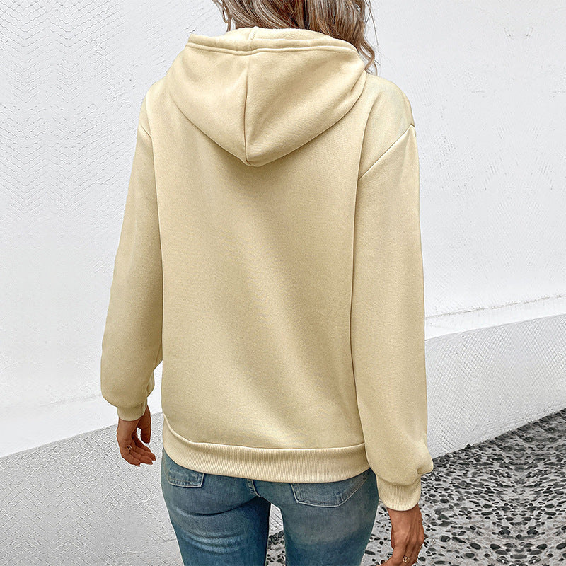Damen Kapuzenpullover mit Tasche und Kordelzug Norvielle