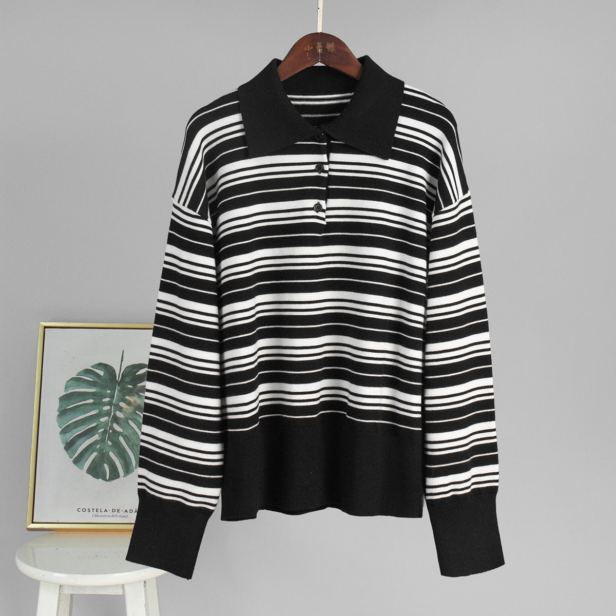Damen Cardigan Gestreift Lässige Passform Norvielle