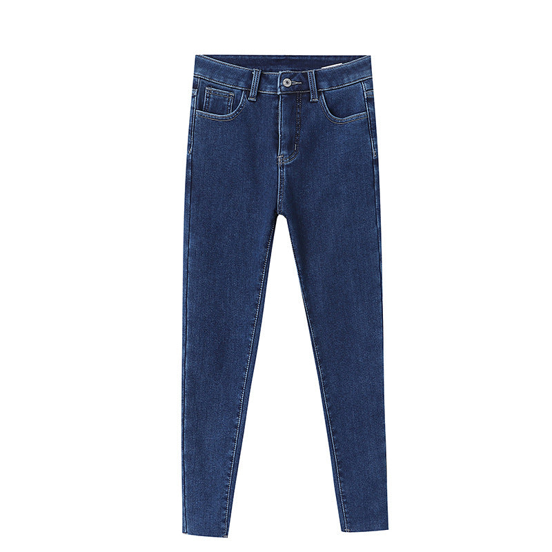 Damen Highwaist Jeans Figurbetont Norvielle