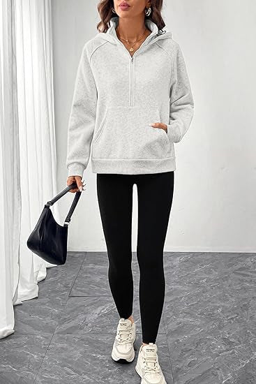 Damen Hoodie Kordelzug Sportlich Norvielle
