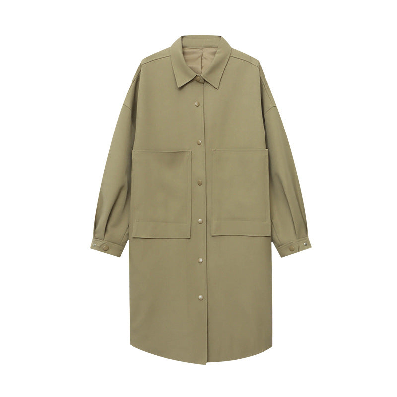 Damen Oversized-Jacke Lässig Modischer Schnitt Norvielle