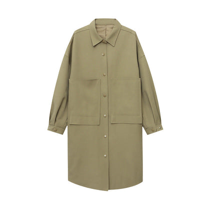 Damen Oversized-Jacke Lässig Modischer Schnitt Norvielle