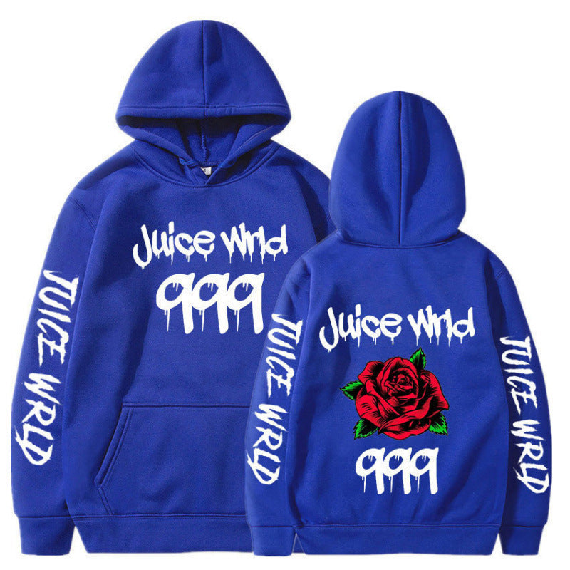 Damen Kapuzenpullover mit Rosenmotiv und Grafikdesign