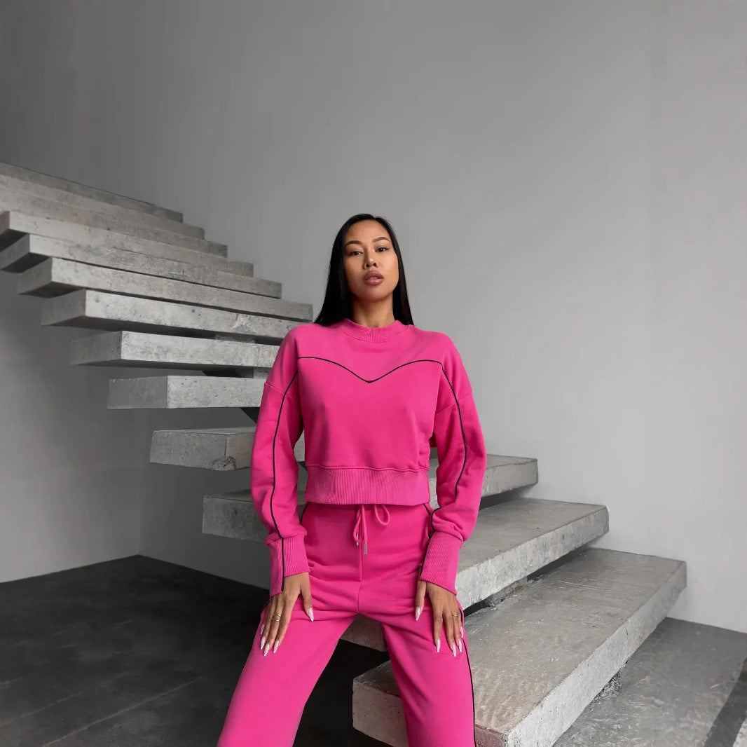 Damen Sport-Loungewear-Set Elastisch Bequem