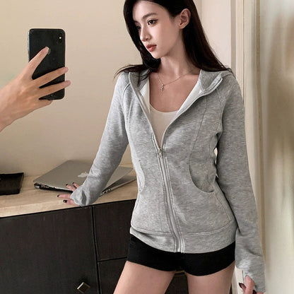 Damen Sportkapuzenjacke Norvielle Mit Reißverschluss