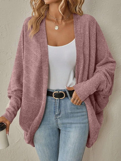 Damen Strickjacke Locker Lässig Mit Kurzen Ärmeln Norvielle
