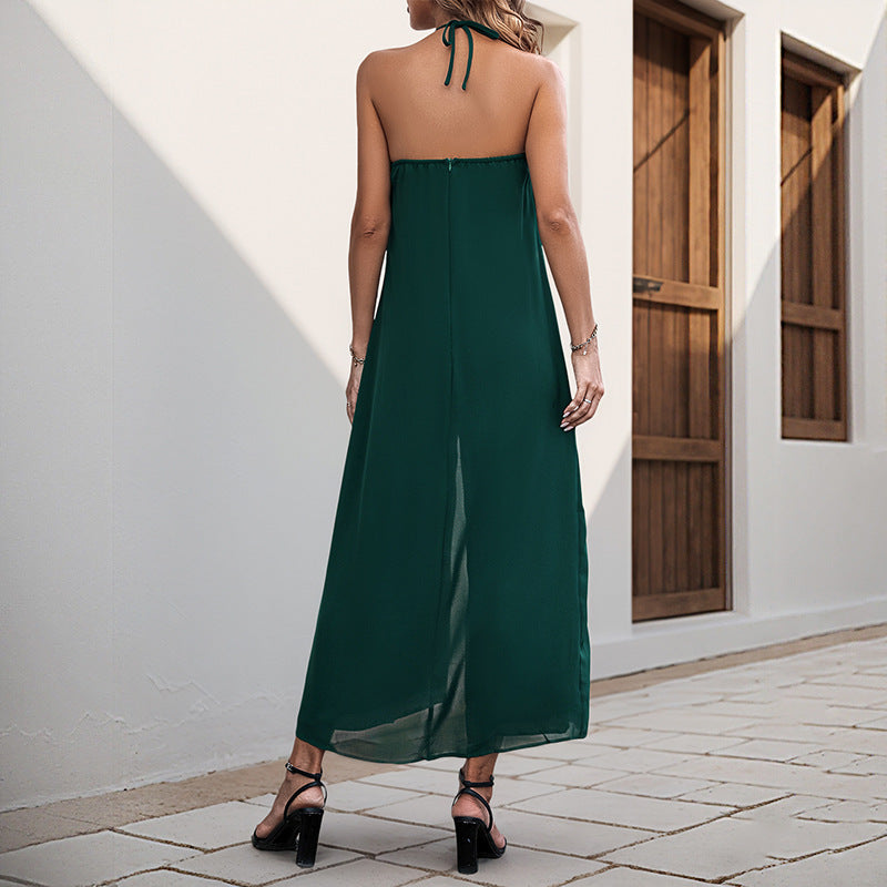 Damen Jumpsuit Trägerlos Weites Design Norvielle