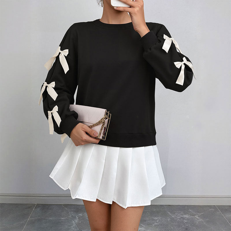 Damen Pullover mit Schleifendetails Norvielle