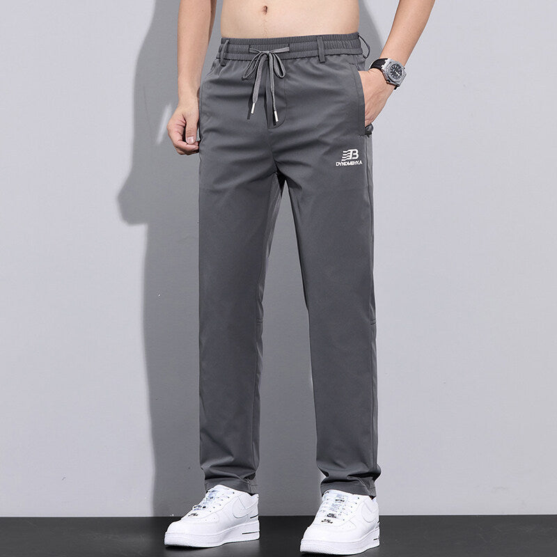 Herren Sportliche Freizeithose Verstellbarer Kordelzug Seitliche