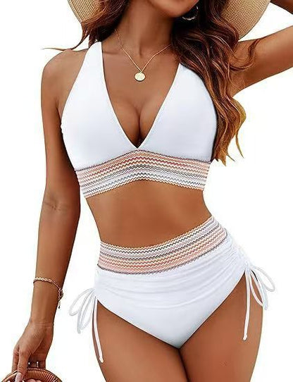 Damen Hochtaillien-Bikini Modisch