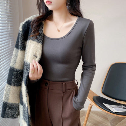 Damen Langarmshirt Rippstruktur Cropped Norvielle