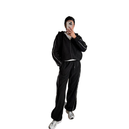Damen Fleece-Jogginganzug mit Reißverschluss