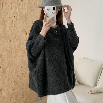 Damen Oversized Pullover Weich Norvielle