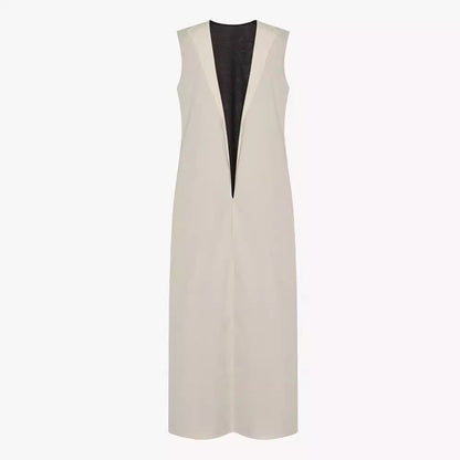 Damen Maxikleid Fließend V-Ausschnitt Norvielle