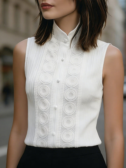 Damen Bluse Strukturiertes Design Norvielle