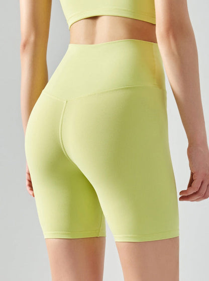 Damen Nahtlose High-Waist Biker Shorts