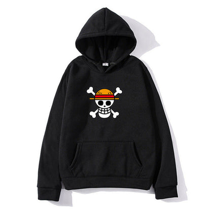 Damen Kapuzenpullover Piratenmotiv Bequem Norvielle