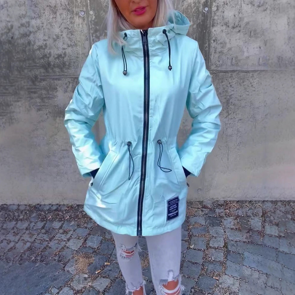 Damen Regenjacke Justierbarer Kordelzug Norvielle - Norvielle