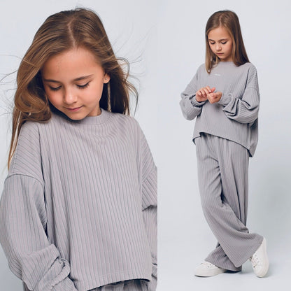 Damen Loungewear-Set Gestreift Weit Bequem