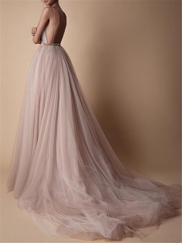 Damen Abendkleid V-Ausschnitt Floralmuster Norvielle