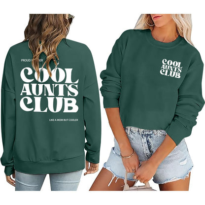 Damen Sweatshirt Club-Motiv Norvielle Baumwolle