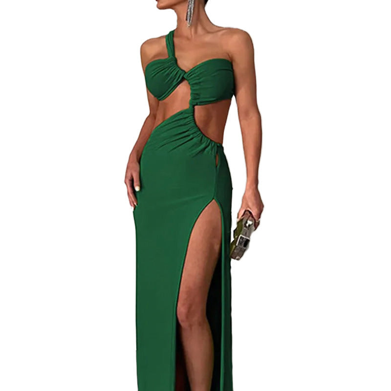 Damenkleid Asymmetrisch Cut-Out-Design Norvielle