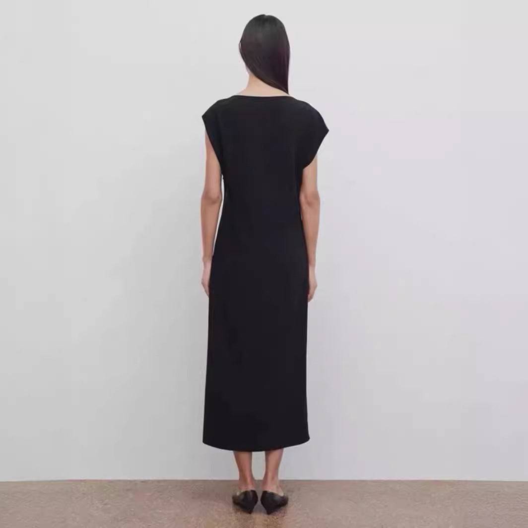 Damen Midikleid Fließend Reduced Schnitt Norvielle