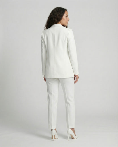 Norvielle Damen 3-Teiliges Business-Anzug Set Blazer Oberteil Hose