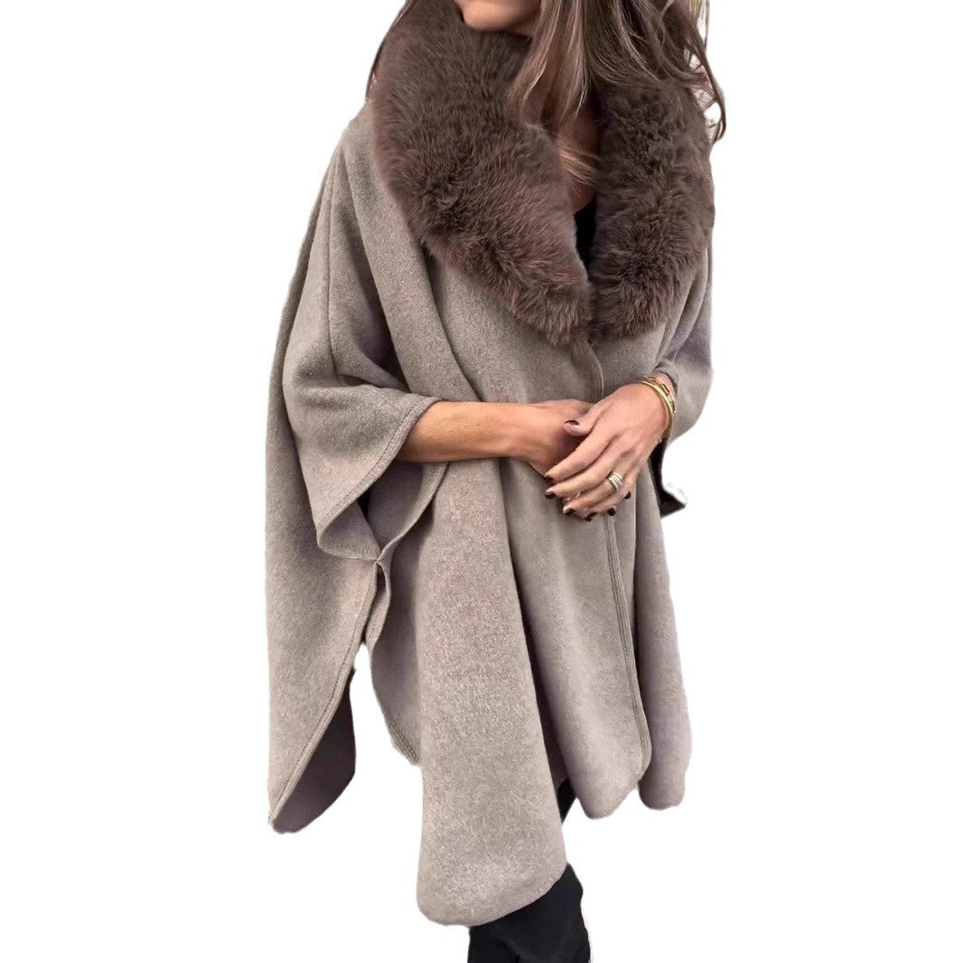 Damen Übergangsjacke Kunstpelzkragen Norvielle